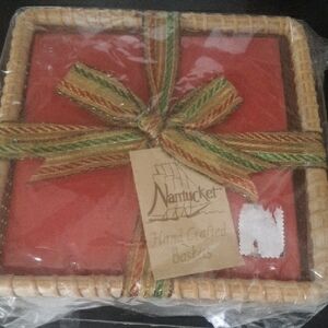 Nantucket Hand-Crafted Basket Of napkins